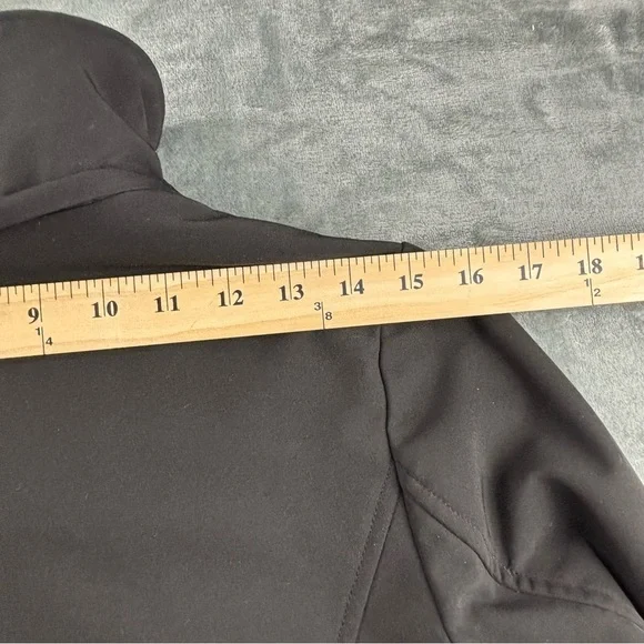 Eliza J Jacket Women’s XS Trench Coat Midi Classic Preppy Fleece Lined Zip Black - Picture 15 of 15